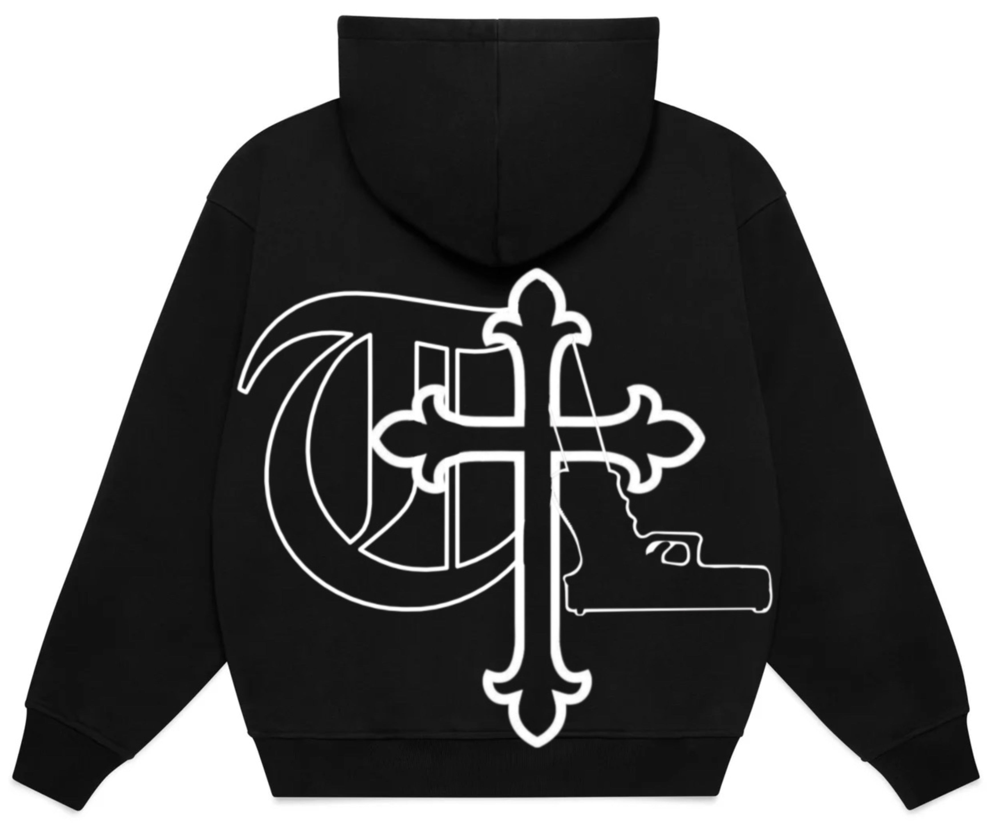 Blk-Rosary hoodie