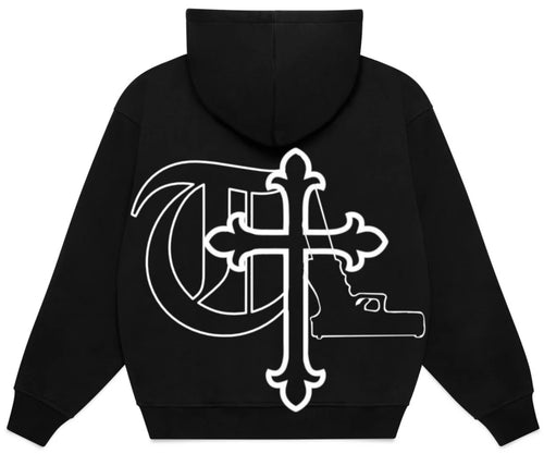 Blk-Rosary hoodie