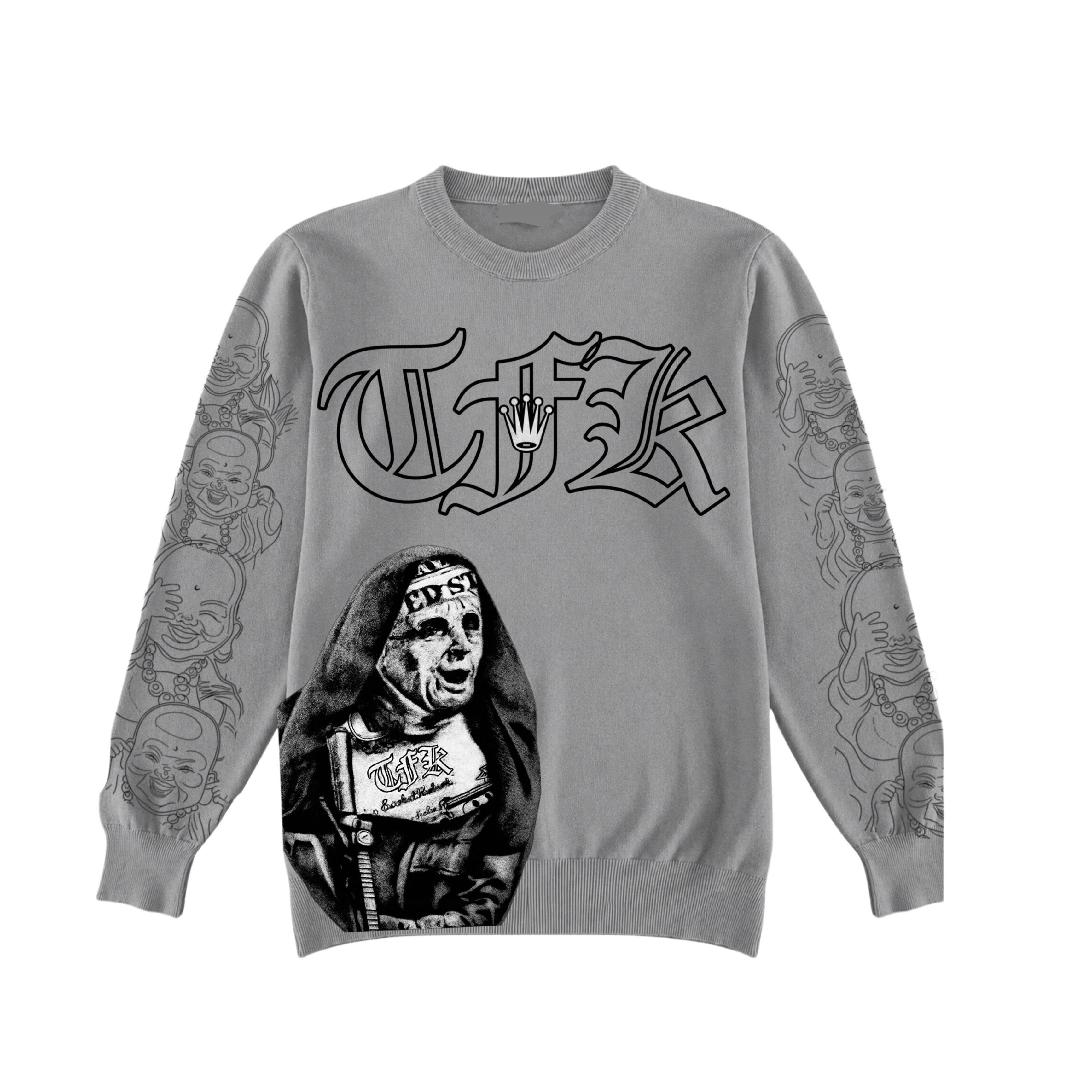 Grey-Nun on the run Crewneck