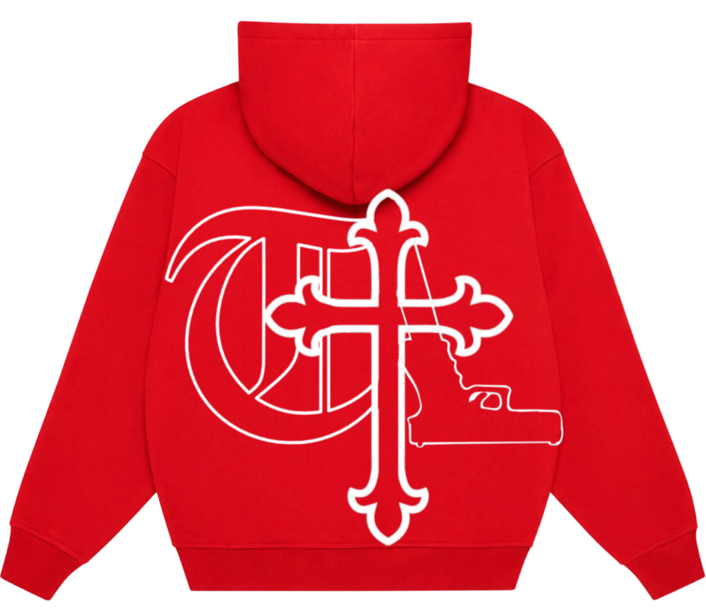 Red-Rosary hoodie