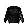 Blk-Buddha Flocker Crewneck